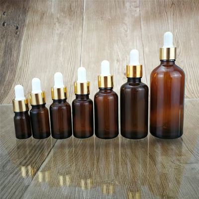Bouteille d' huile essentielle brune transparente 5ml 10ml 15ml 20ml 30ml 50ml 100ml pour l' aromathérapie