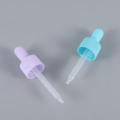 Couleur personnalisée 18mm 24mm rubanée PP gouttière en plastique avec pipette en plastique outil professionnel de distribution de liquide