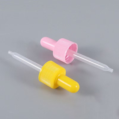 Couleur personnalisée 18mm 24mm rubanée PP gouttière en plastique avec pipette en plastique outil professionnel de distribution de liquide