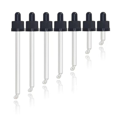 18 mm 24 mm gouttelier en plastique PP à nervures avec pipette en plastique couleur personnalisée pour une distribution facile