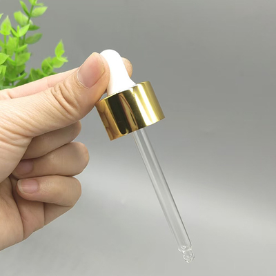 Couleur personnalisée 18 mm 24 mm Fermeture en aluminium Gouttelier en plastique pour bouteille d'huile essentielle