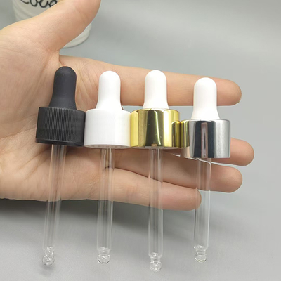 Couleur personnalisée 18 mm 24 mm Fermeture en aluminium Gouttelier en plastique pour bouteille d'huile essentielle
