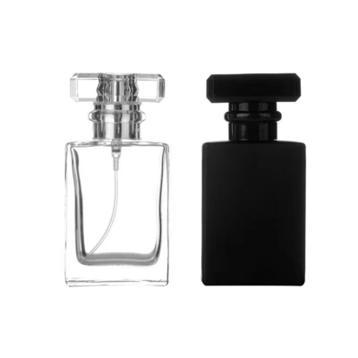 Matt Noir 30 ml 50 ml 100 ml Bouteille en verre pour parfum et brume