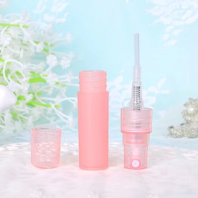 Bouteille de parfum en plastique noir transparent et vide de 100 ml avec couleur blanche