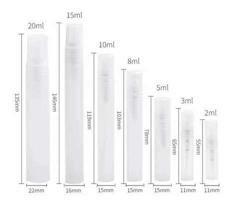 10 ml de PET plastique à pulvérisation de parfum transparent bouteille cosmétique de brume fine bouteille de soin de la peau sérum lotion shampooing