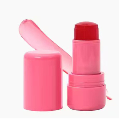 Traitement de la surface par estampage à chaud 3G bouche creuse vide tube de rouge à lèvres avec fermeture à vis de joint en caoutchouc plastique durable