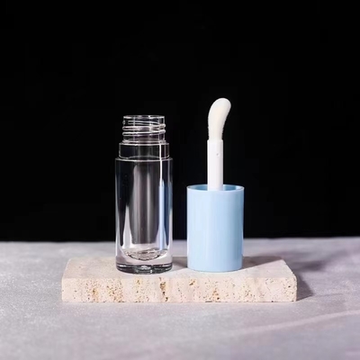 Tubes vides et brillants Logo personnalisé Récipient noir avec pinceau 5ml