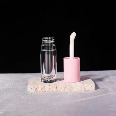 Tubes vides et brillants Logo personnalisé Récipient noir avec pinceau 5ml