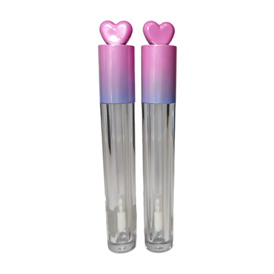 Tubes de gloss avec applicateur rond, logo personnalisé, emballage de tubes de gloss vides, 6 ml, transparents