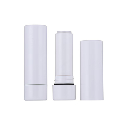 Tubes à rouge à lèvres en plastique avec couvercle blanc souple 5G Emballage cosmétique en paille de blé
