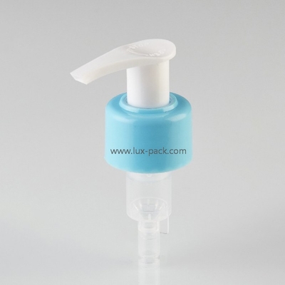 Pompe à lotion gauche-droite pour distributeur de liquide de couleur personnalisée 24 mm 28 mm pour soins personnels