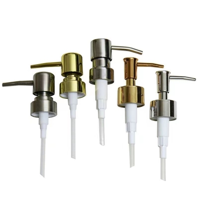 Pompes de lotion pour distributeur de savon à main en acier inoxydable de couleur personnalisée 28 mm