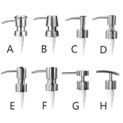 Pompes de lotion pour distributeur de savon à main en acier inoxydable de couleur personnalisée 28 mm
