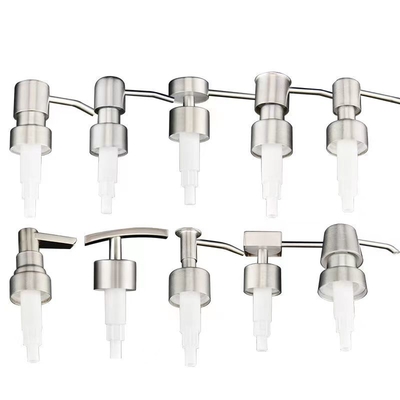 Pompes de lotion pour distributeur de savon à main en acier inoxydable de couleur personnalisée 28 mm