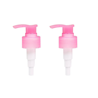 Pompe distributrice de lotion 24mm 28mm, couleur personnalisée, fermeture cannelée, pompe à lotion en plastique PP
