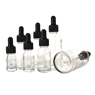 Flacons d'huile essentielle en verre avec joints étanches, vides, standards, 5ml, 10ml, 15ml, 20ml, 30ml, 50ml, 100ml