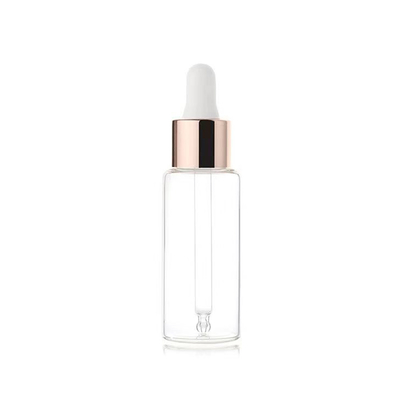 Flacon d'huile essentielle en verre transparent vide 5ml 10ml 15ml 20ml 30ml 50ml 100ml