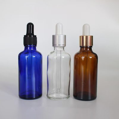 Bouteilles en verre à goutte à goutte pour les huiles essentielles