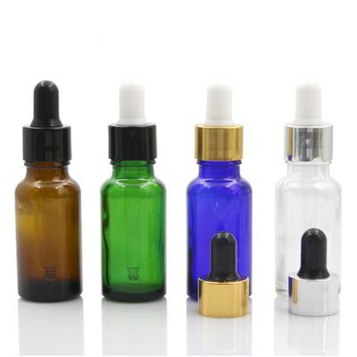 Bouteilles en verre à goutte à goutte pour les huiles essentielles