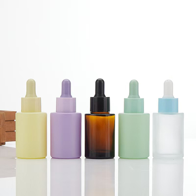 Flacon d'huile essentielle vide couleur personnalisée avec compte-gouttes noir 5ml 10ml 15ml 20ml 30ml 50ml 100ml
