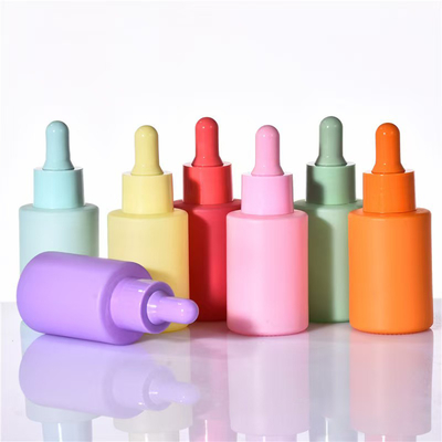 Flacon d'huile essentielle vide couleur personnalisée avec compte-gouttes noir 5ml 10ml 15ml 20ml 30ml 50ml 100ml