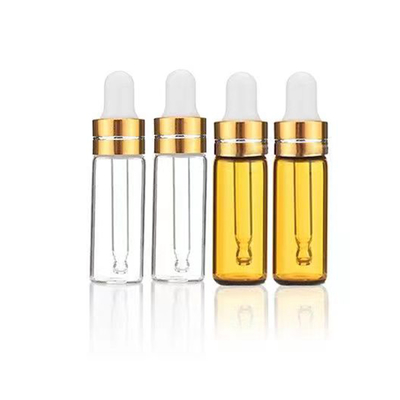 Bouteille d' huile essentielle 5ml 10ml 15ml 20ml 30ml 50ml 100ml avec couleur dorée transparente