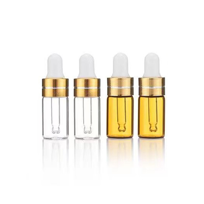 Bouteille d' huile essentielle 5ml 10ml 15ml 20ml 30ml 50ml 100ml avec couleur dorée transparente