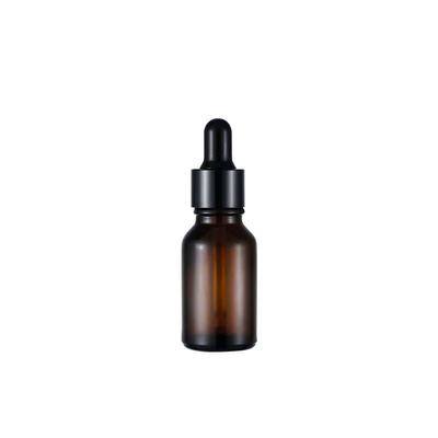 Flacon d'huile essentielle marron de 30 ml avec compte-gouttes pour huiles naturelles
