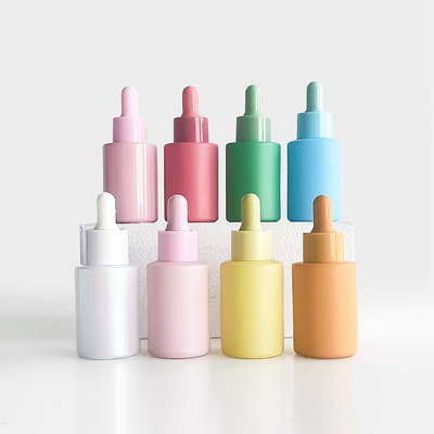 Flacon d'huile essentielle couleur macaron de 30 ml avec options de 5 ml, 10 ml, 15 ml, 20 ml, 50 ml et 100 ml