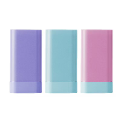 Bâton de déodorant vide personnalisé de 20g, pivotant par le bas avec ressort, flacon de baume, tube de fard à joues cosmétique, emballage en plastique, réutilisable