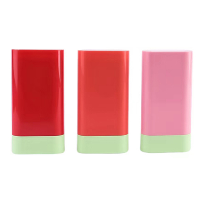 Bouteille de stick de blush vide de haute qualité personnalisée de 10g, stick de baume déodorant, rotation supérieure, emballage cosmétique en plastique réutilisable
