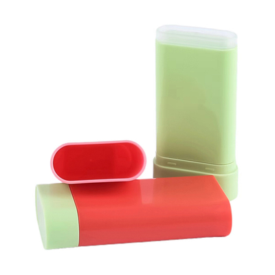 Bouteille de stick de blush vide de haute qualité personnalisée de 10g, stick de baume déodorant, rotation supérieure, emballage cosmétique en plastique réutilisable