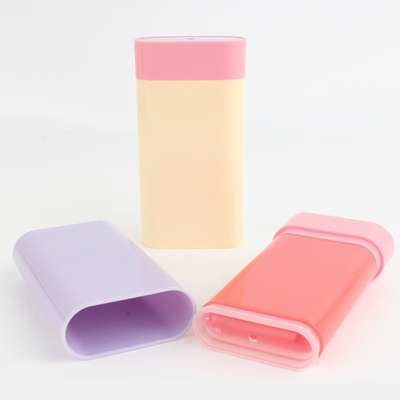 Bâton de déodorant vide personnalisé de 20g, pivotant par le bas avec ressort, flacon de baume, tube de fard à joues cosmétique, emballage en plastique, réutilisable