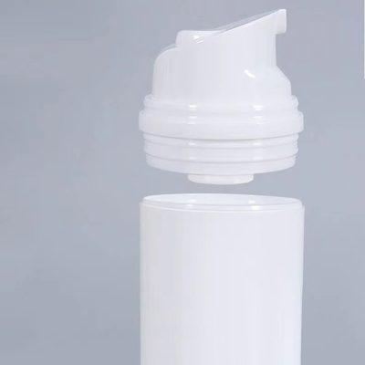 Bouteille de distributeur sans air de couleur blanche avec 30ml 50ml 80ml 100ml
