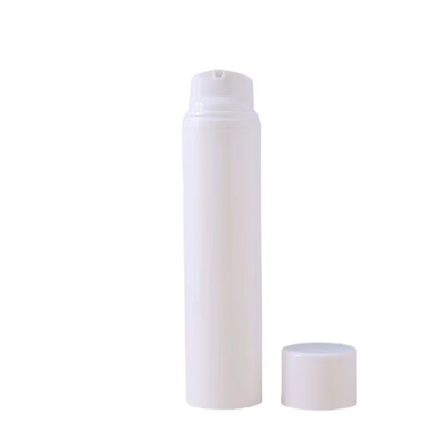Bouteille de distributeur sans air de couleur blanche avec 30ml 50ml 80ml 100ml