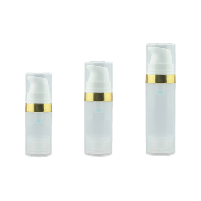 Bouteille de pompe sans air multicolore de 5 ml 10 ml 15 ml, utilisée dans les cosmétiques