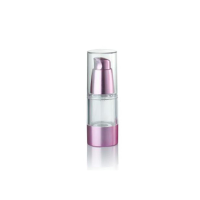 Bouteille de pompe sans air de 15 ml en or rose avec artwork de haute qualité