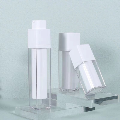 Bouteille de pompe sans air rotative d'une capacité de 15 ml 30 ml 50 ml couramment utilisée pour les soins personnels