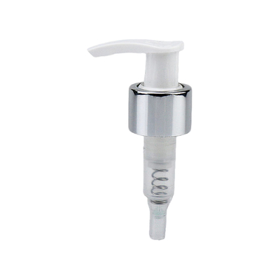 Pompe distributrice de lotion en plastique à cercle en aluminium 24/410 28/410, personnalisation prise en charge