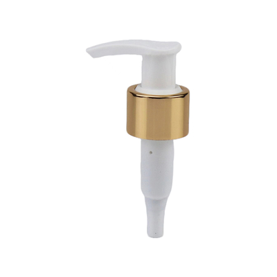 Pompe distributrice de lotion en plastique à cercle en aluminium 24/410 28/410, personnalisation prise en charge