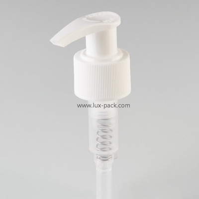 Fourniture d'usine 24mm 28mm 2cc Distributeur de liquide de couleur personnalisée Pompe à lotion gauche-droite pour les soins de la peau