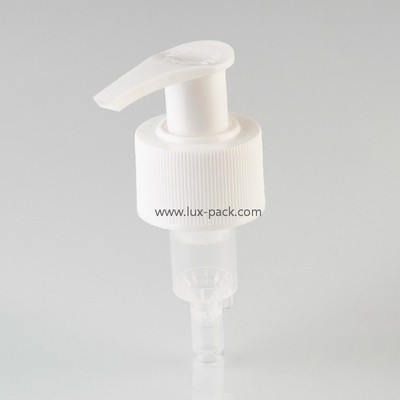 Fourniture d'usine 24mm 28mm 2cc Distributeur de liquide de couleur personnalisée Pompe à lotion gauche-droite pour les soins de la peau