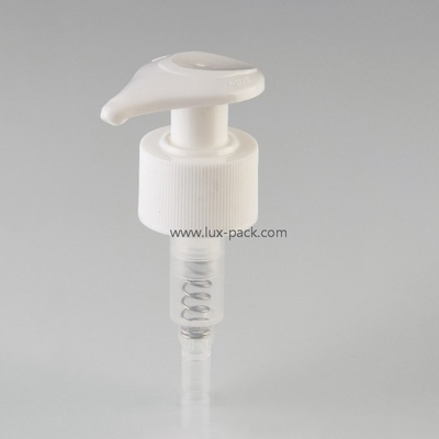 Pompe lotion gauche-droite en plastique PP pour crème pour les mains, sortie 2cc, couleurs personnalisées, 24mm 28mm