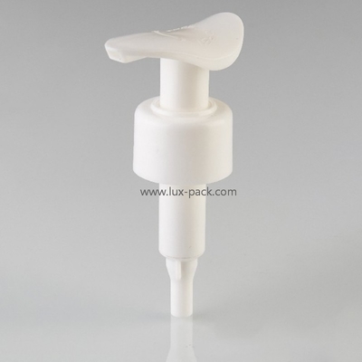 Pompe lotion gauche-droite en plastique PP pour crème pour les mains, sortie 2cc, couleurs personnalisées, 24mm 28mm