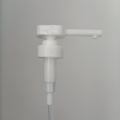 Pompe lotion à vis en plastique PP pour shampooing et gel, tête carrée 28mm, sortie 4cc, pour soins personnels