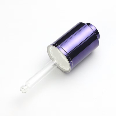 Compte-gouttes en plastique de type pression de 18 mm et 24 mm de couleur personnalisée pour flacon d'huile essentielle
