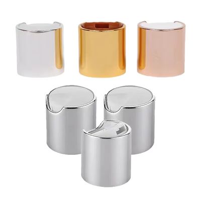 Bouchon à disque argenté en plastique à vis de pression de 20 mm 24 mm 28 mm