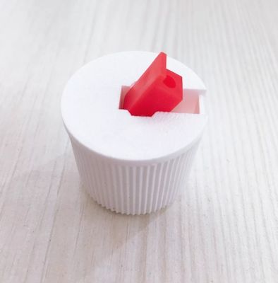 Couvercle à tourelle en plastique blanc noir 24 mm 28 mm, couvercle supérieur à disque basculant pour bouteille de détergent