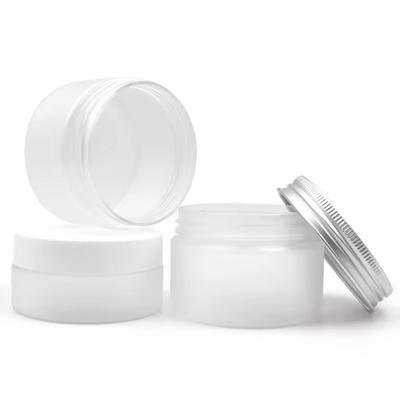 30 ml 50 ml 100 ml 200 ml Bouteille de crème en verre cosmétique claire vide