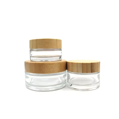 30 ml 50 ml 100 ml 200 ml Bouteille de crème en verre cosmétique claire vide